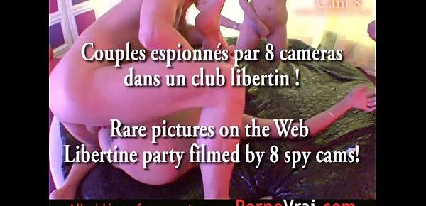  Spy cam french private party! Camera espion Part5  Transparence